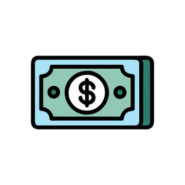 Dolar gagası ikon vektör çizimi tasarımı