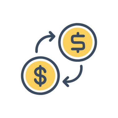 para vektörü düz çizgi simgesi