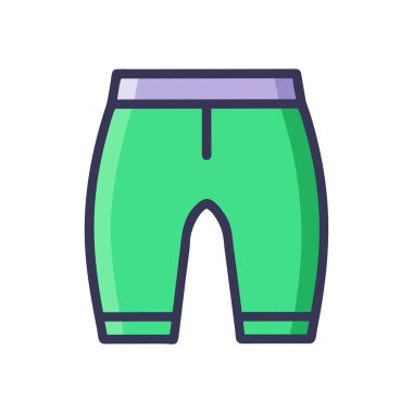 Kısa simge vektörü. İnce çizgi işareti. İzole edilmiş kontür sembolü gösterimi