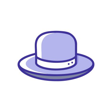 Şapka simgesi vektör illüstrasyonu