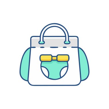 Bebek oğlan ikon vektörü. İnce çizgi işareti. izole edilmiş sınır sembolü çizimi