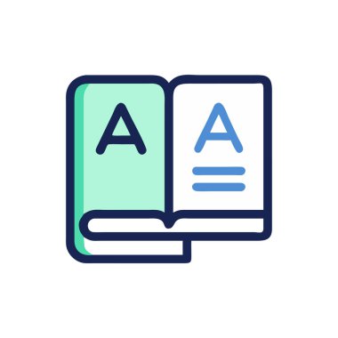 kitap vektörü ince çizgi simgesi