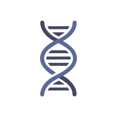 DNA simgesi logo şablonu vektör tasarımı