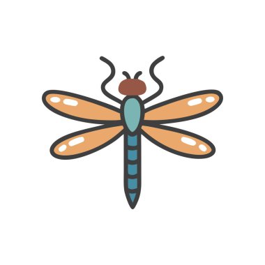 yusufçuk simge vektör çizim