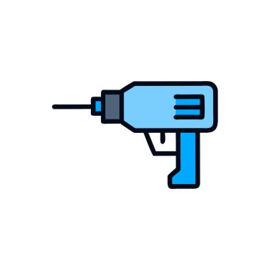 tornavida doldurulmuş vektör simgesi tasarımı