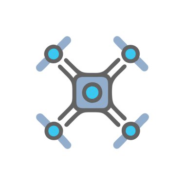 molekül vektörü düz renk simgesi