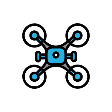 İHA simgesi vektör illüstrasyonu