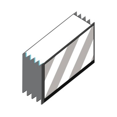 İzole edilmiş bant ve bant sembolü. Ağ için ölçü ve cetvel sembolü ağı ögesi.