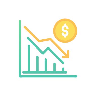 Web ve mobil uygulama tasarımınız için beyaz arkaplanda dolar simgesi vektörü izole edildi, para logosu kavramı