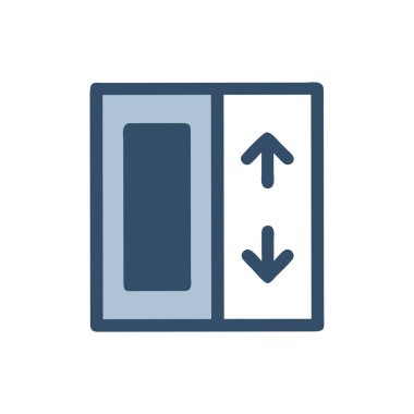 Şeffaf bir arka planda kapı vektör çizimi. Birinci kalite semboller. Konsept ve grafik tasarımı için vuruş simgesi.