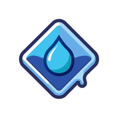 İçi Dolu Mavi Vektör Simgesi Tasarımı