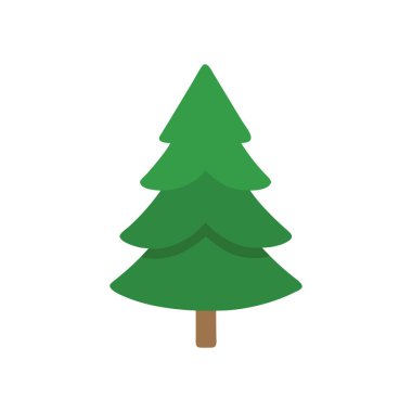 Ağaç simge vektör web ve mobil uygulaması tasarımı, ağaç logo kavramı için izole üzerinde beyaz arka plan