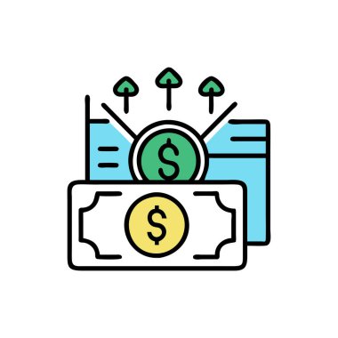 Dolar simgesi vektör illüstrasyonu