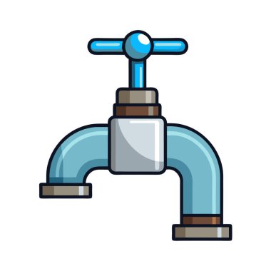 Su dokunun vektör çizim