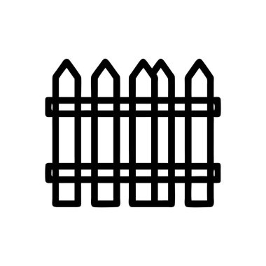 çit simgesi vektör illüstrasyonu