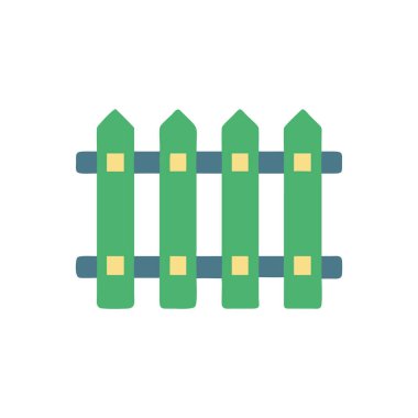 Çit simgesi. vektör illüstrasyonu