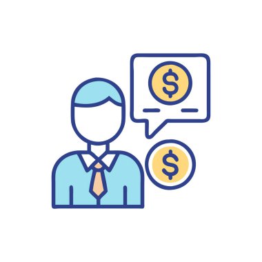 Vektör olarak iş simgesi. Logotype - karalama işareti