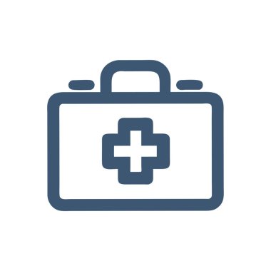 tıbbi kit simgesi vektör illüstrasyonu