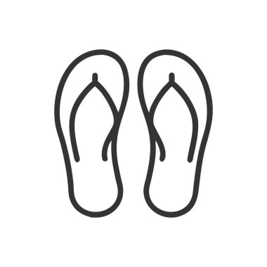 Parmak arası terliklerin vektör çizimi