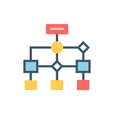 ağ paylaşım vektörü düz simgesi