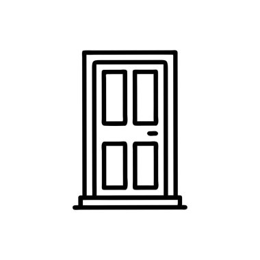 Kapı simgesi. özet vektör illüstrasyonu