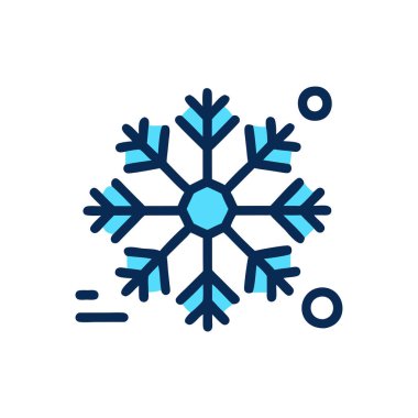 kar Tanesi simgesi vektör çizimi