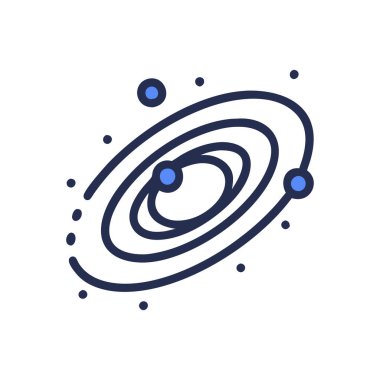 Çizgi illüstrasyonunun ince ve ince çizgi çiziminden alan simge vektörü