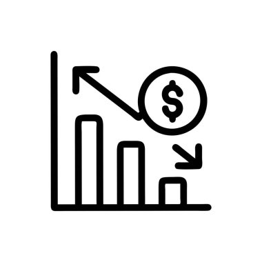 grafik vektörü ince çizgi simgesi