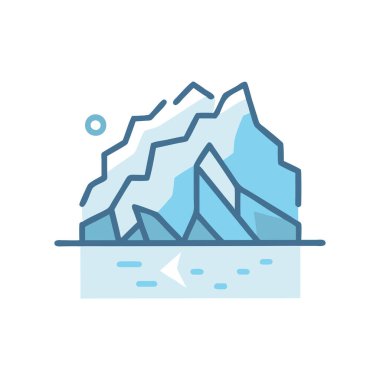 dağ ikonu vektör illüstrasyonu