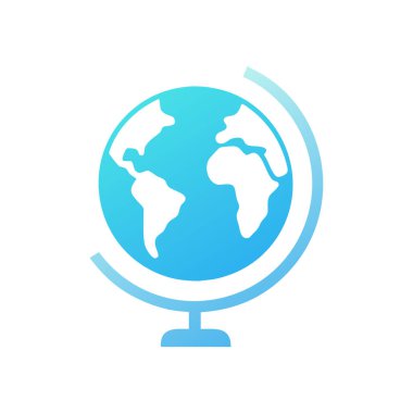 dünya küresi simgesi, vektör illüstrasyonu