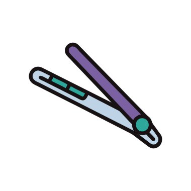 Çizgi film kalem simgesinin vektör illüstrasyonu