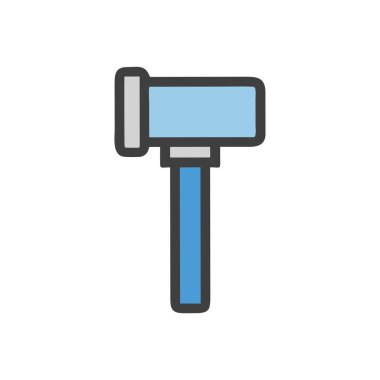 Beyaz şeffaf arkaplanda çekiç vektör simgesi. Çekiç simgeleri ağ, web ve mobil tasarım, logo, uygulama kavramı için kullanılır.