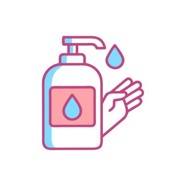 doldurulmuş satır biçiminde su şişesi renk simgesi