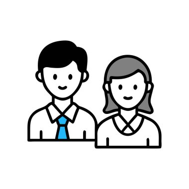 İş kadını avatar karakter ikon vektör illüstrasyon tasarımı