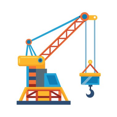 Vinç ve vinci kaldırıyor.