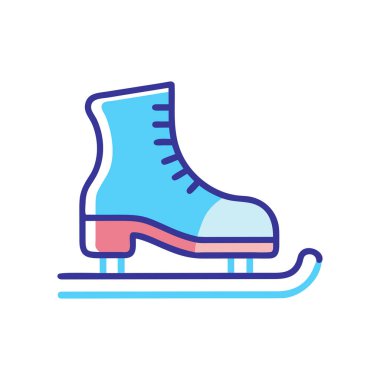 buz pateni. vektör illüstrasyonu