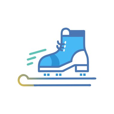 Kayan renkli çizgi simgesi. Web sayfası, mobil uygulama, tanıtım için pictogram.