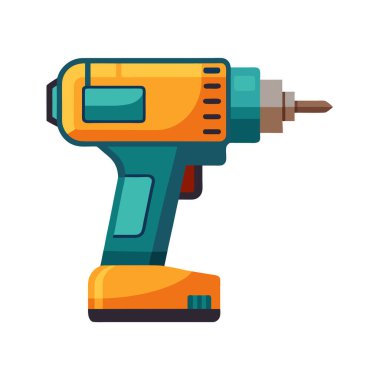 Delme makinesi beyaz arkaplanda izole edildi