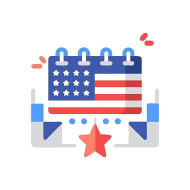 ABD bağımsızlık günü renk simgesi