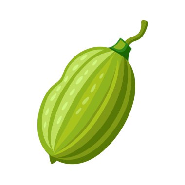 taze patlıcan simgesi, çizgi film tarzı