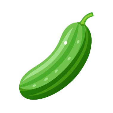 yeşil taze sebze ikonu. düz vektör