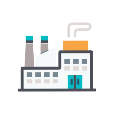 fabrika inşa vektör illüstrasyonu