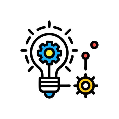 yaratıcı vektör düz renk simgesi