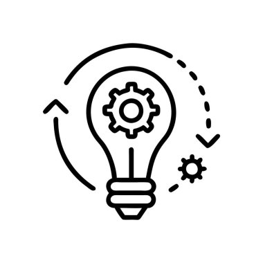 Ampul hattı simgesi vektör illüstrasyonu