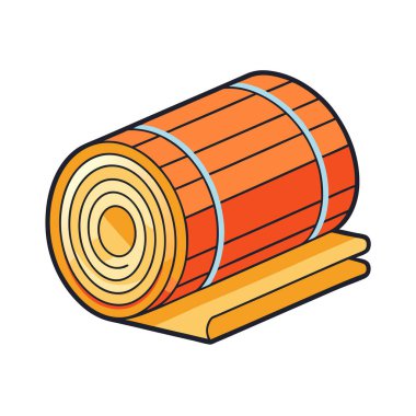 Beyaz arkaplanda ahşap günlükler