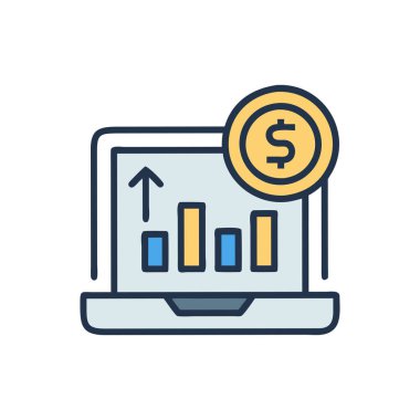 çevrimiçi pazarlama vektör simgesi. çevrimiçi pazarlama düzenlenebilir vuruş