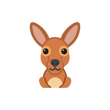 Sevimli geyik çizgi film vektör çizimi grafik tasarımı