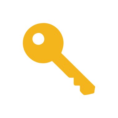 düz renk tasarım biçimi anahtar simgesi