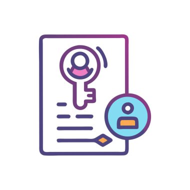 veri analizi renk ikonu vektörü. Online analiz işareti. izole edilmiş sembol çizimi