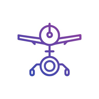 Uçak Web simgesi. vektör çizim